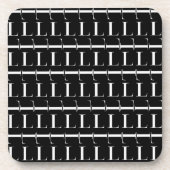 Monogram Initiaal Letter L Bier Onderzetter (Voorkant)