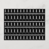 Monogram Initiaal Letter L Briefkaart (Voorkant)