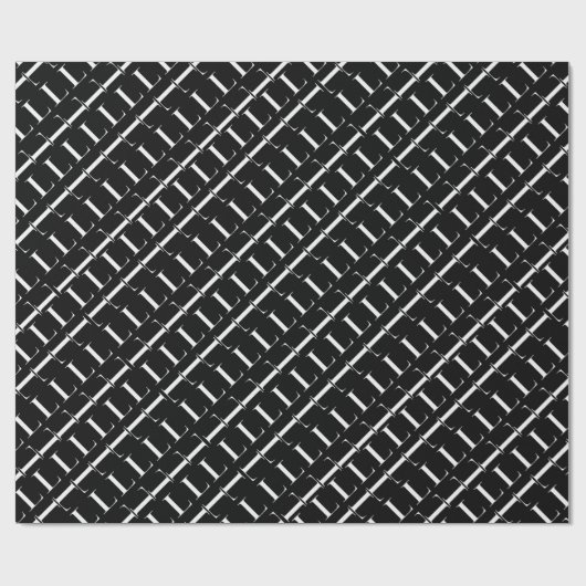 Monogram Initiaal Letter L Cadeaupapier (Vlak)
