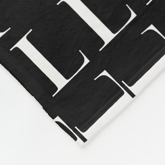 Monogram Initiaal Letter L Fleece Deken (Hoek)