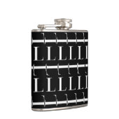 Monogram Initiaal Letter L Heupfles (Rechts)