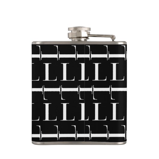 Monogram Initiaal Letter L Heupfles (Achterkant)