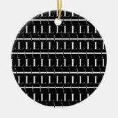 Monogram Initiaal Letter L Keramisch Ornament (Voorkant)