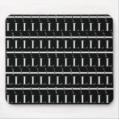 Monogram Initiaal Letter L Muismat (Voorkant)