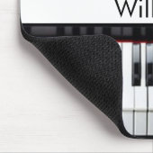 Monogram initiaal letter letter naam tekst piano m muismat (Hoek)