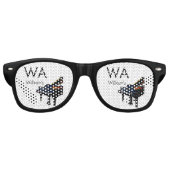 Monogram initiaal letter letter naam tekst piano m retro zonnebril (Voorkant)