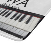 Monogram initiaal letter letter naam tekst piano m snijplank (Hoek)