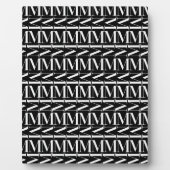 Monogram Initiaal letter M Fotoplaat (Voorkant)