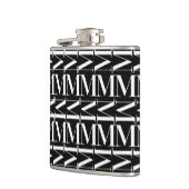 Monogram Initiaal letter M Heupfles (Links)