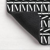 Monogram Initiaal letter M Muismat (Hoek)