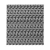 Monogram Initiaal letter M Notitieblok (Voorkant)