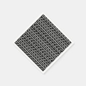 Monogram Initiaal letter M Servetten (Hoek)