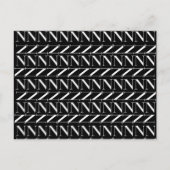 Monogram Initiaal letter N Briefkaart (Voorkant)