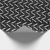 Monogram Initiaal letter N Cadeaupapier (Hoek)