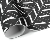 Monogram Initiaal letter N Cadeaupapier (Rol Hoek)