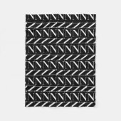 Monogram Initiaal letter N Fleece Deken (Voorkant)