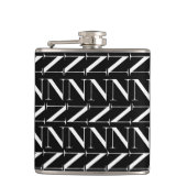 Monogram Initiaal letter N Heupfles (Voorkant)