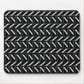 Monogram Initiaal letter N Muismat (Voorkant)