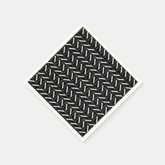 Monogram Initiaal letter N Servet (Hoek)