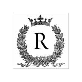 Monogram Initiaal Letter R Rubberstempel (Afrduk)