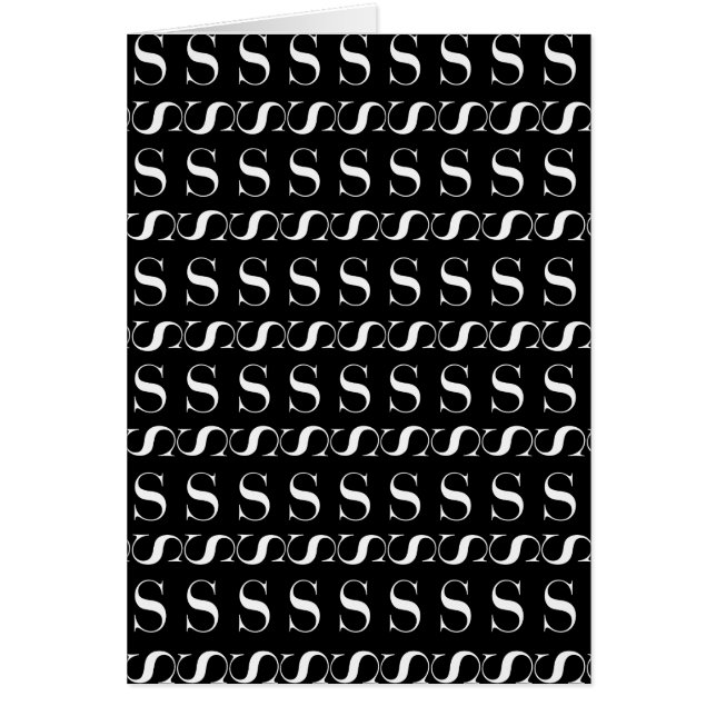 Monogram Initiaal letter S (Voorkant)