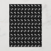Monogram Initiaal letter S Briefkaart (Voorkant)