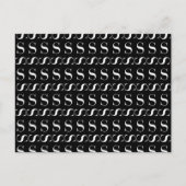 Monogram Initiaal letter S Briefkaart (Voorkant)