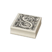 Monogram  initiaal letter S Rubberstempel (Stempel)