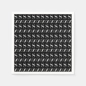 Monogram Initiaal letter S Servet (Voorkant)