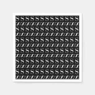 Monogram Initiaal letter S Servet