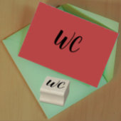 Monogram Initiaal Letter ( uw initialen ) Rubberstempel