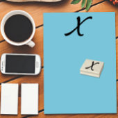 Monogram Initiaal letter X Rubberstempel