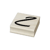 Monogram Initiaal letter Z Rubberstempel (Stempel)