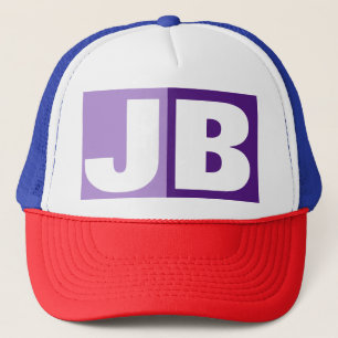 Monogram Initiaal Letters Trucker Pet