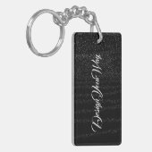 Monogram initiaal Leuk Abstract Modern Sleutelhanger (Voorkant Links)