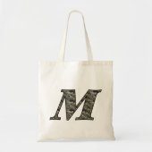 Monogram Initiaal M Hydrangea Bloemen Tote Bag (Voorkant)