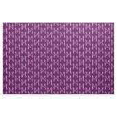 Monogram initiaal M paarse orchidee florale waterv Stof (Fat Quarter)