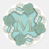 monogram initiaal M stickers (Voorkant)