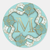 monogram initiaal M stickers (Voorkant)