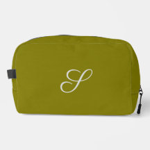 Monogram initiaal minimalistische saliegroen