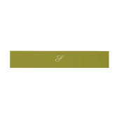 Monogram initiaal minimalistische saliegroen uitnodigingen wikkel (Vlak)