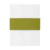 Monogram initiaal minimalistische saliegroen uitnodigingen wikkel (Achterkant Voorbeeld)