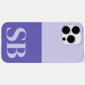 Monogram Initiaal Minimalistische Stijlvolle Case- Case-Mate iPhone Case (Achterkant (horizontaal))