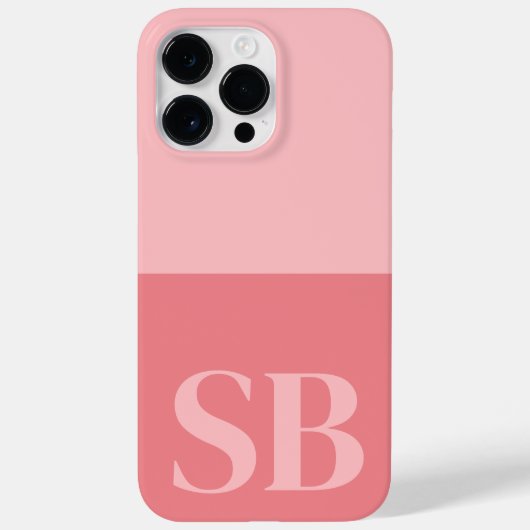 Monogram Initiaal Minimalistische Stijlvolle Case- Case-Mate iPhone Case (Achterkant)