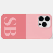 Monogram Initiaal Minimalistische Stijlvolle Case- Case-Mate iPhone Case (Achterkant (horizontaal))