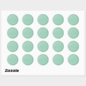 Monogram Initiaal Mint Green Wax Seal Sticker (Vel)