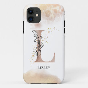 Monogram Initiaal Modern Letter L Boho gepersonali Case-Mate iPhone Case