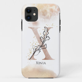 Monogram Initiaal Modern Letter X Boho gepersonali Case-Mate iPhone Case