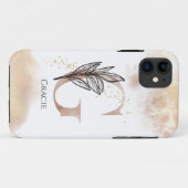 Monogram Initiaal Moderne Letter G Boho Persoonlij Case-Mate iPhone Case (Achterkant (horizontaal))