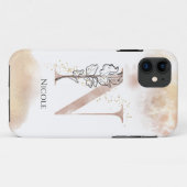 Monogram Initiaal Moderne Letter N Boho Persoonlij Case-Mate iPhone Case (Achterkant (horizontaal))